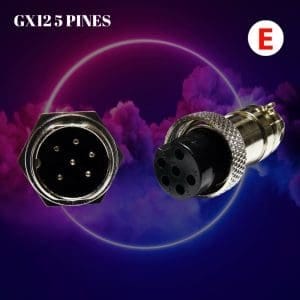 Conector 6 pines GX12 12mm macho y hembra para Panel Enchufe aviador circula
