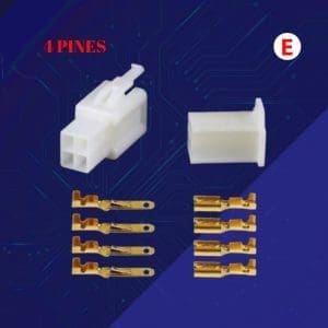 Terminal conector de 4 pines eléctrico para automóvil moto