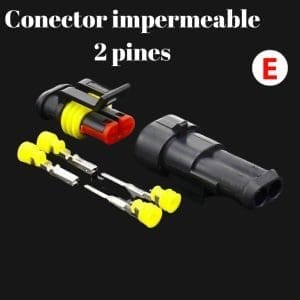 Super seal conector de cable eléctrico impermeable para coche de 2 pines