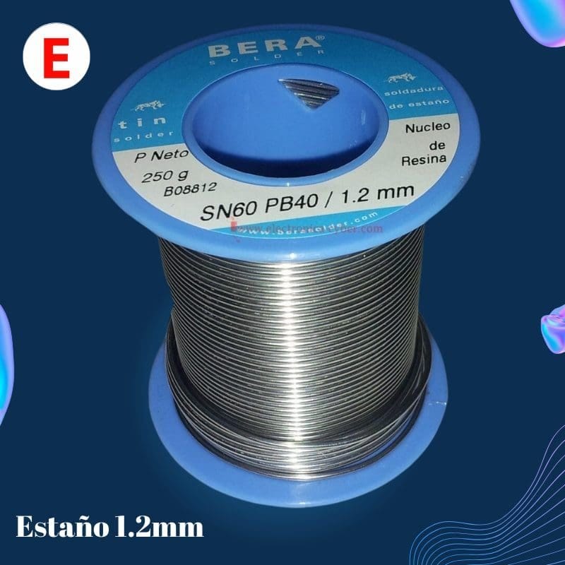 Estaño bera 250gr sn60 pb40 1.2mm