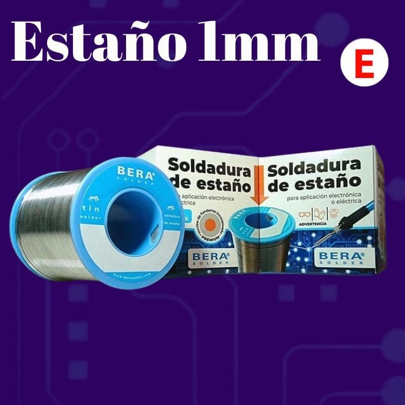 Estaño bera 250gr sn63 pb37 1mm