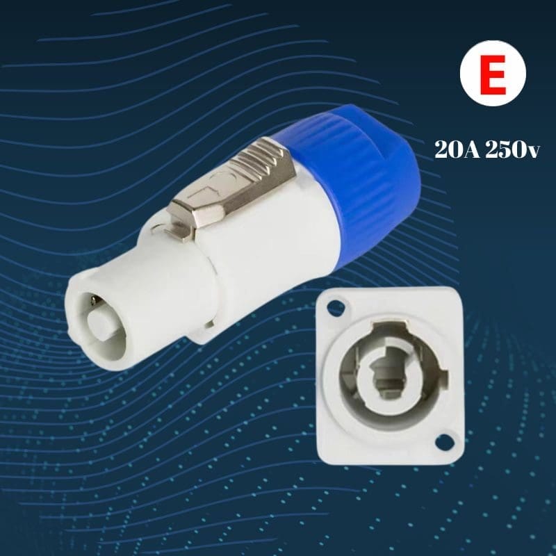 Neutrik Powercon Conector de alimentacion macho 20A PC-TSC044 AC