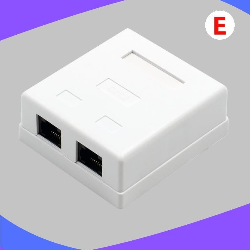 Roseta doble RJ45 CAT6