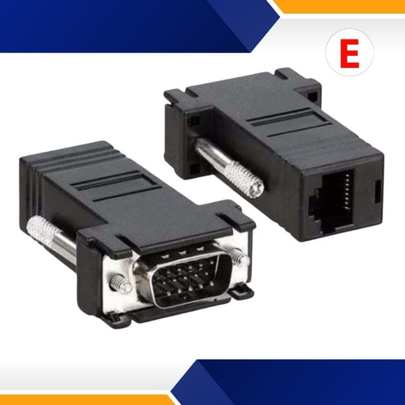 Extensor VGA a RJ45 para CAT5-CAT6-RJ45 30M