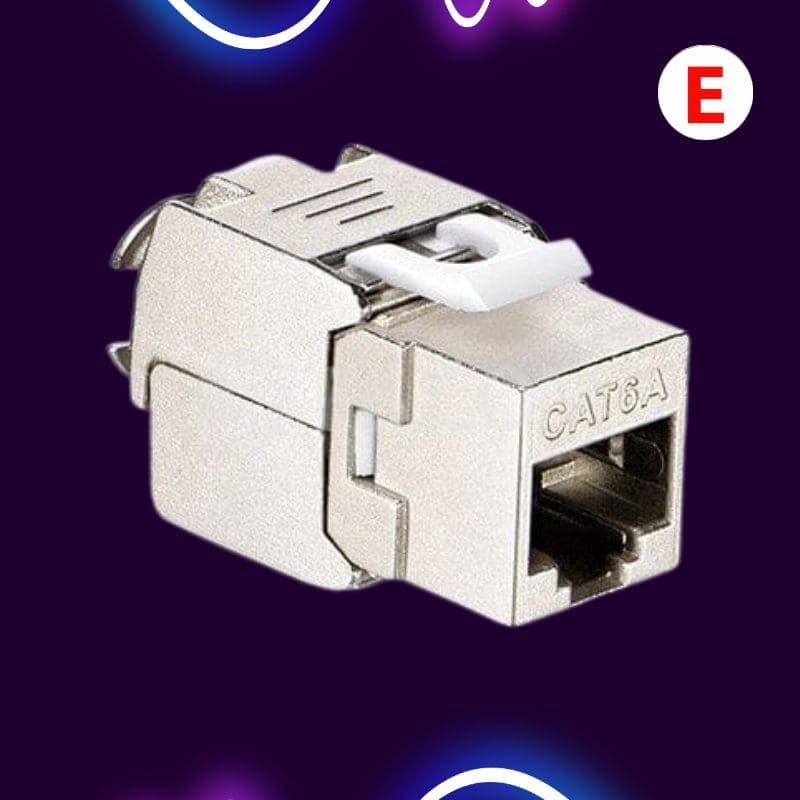 Keystone Jack RJ45 CAT6A Reforzado Marca Dixon USA