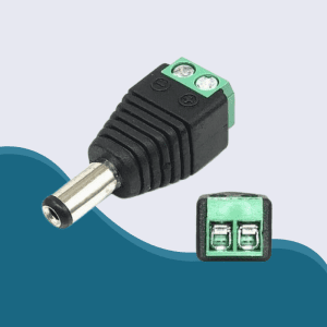 Conector DC MAcho con bornera [5.5x2.1]mm