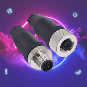 Conector para sensor M12 resistente al agua 5 pines macho + hembra 17 Conector para sensor M12 resistente al agua 5 pines macho + hembra