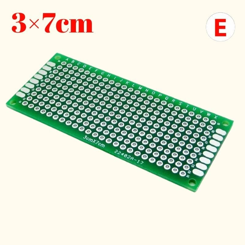 Placa perforada PCB prototipo de doble cara estañado [3x7]cm