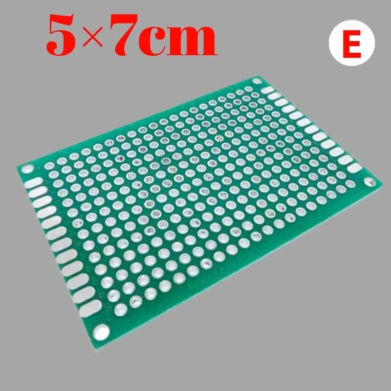 Placa perforada PCB prototipo de doble cara estañado [5x7]cm