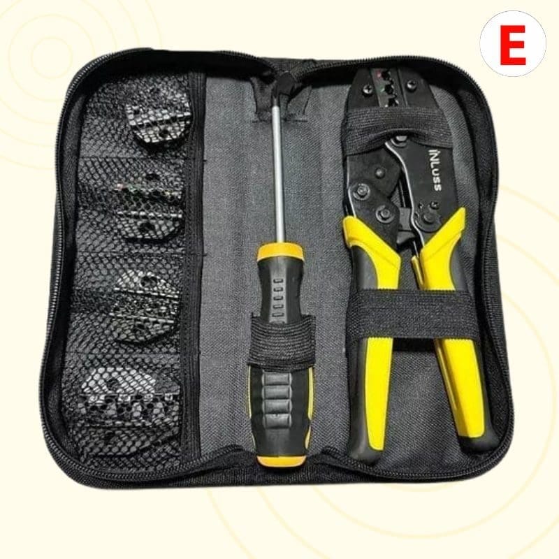 Alicate de prensado con varios cabezales. Potencia Tus Proyectos