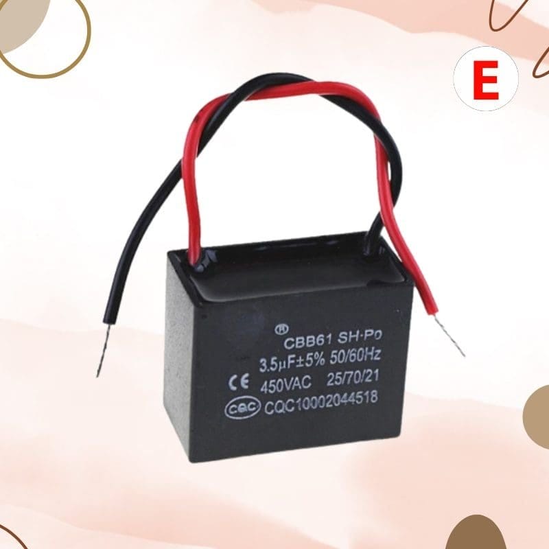 Capacitor de ventilador 3.5uf por 450VAC