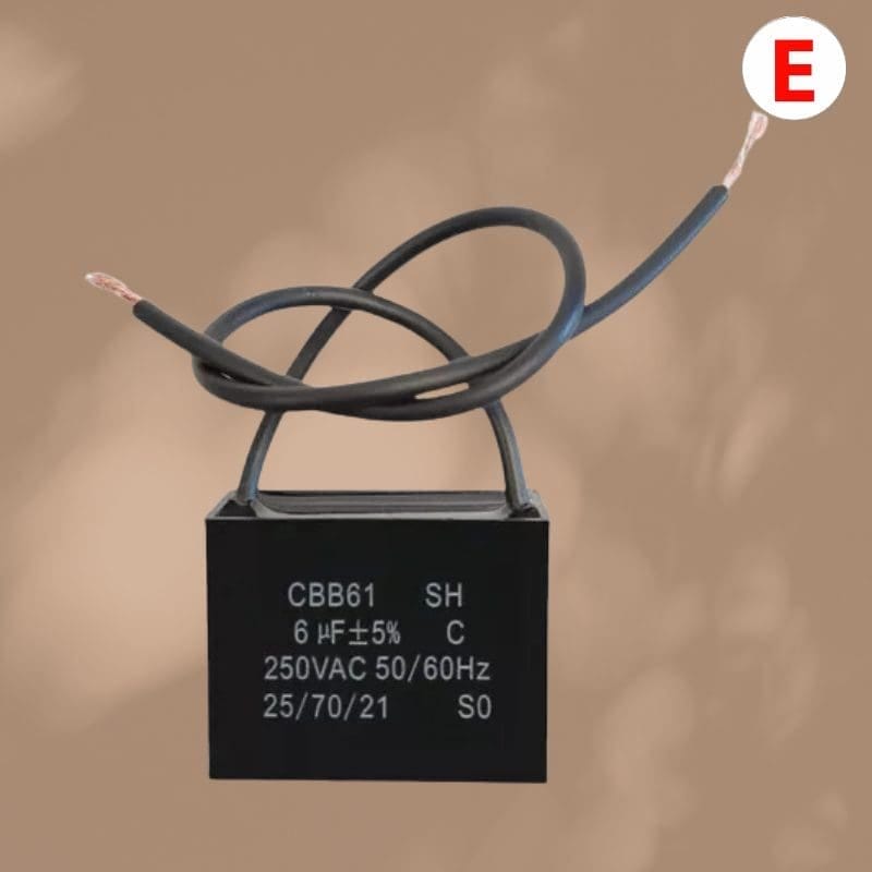 Capacitor de ventilador CBB61 SH-Pro 450V 6UF 50/60Hz 5% Potencia tus Sistemas