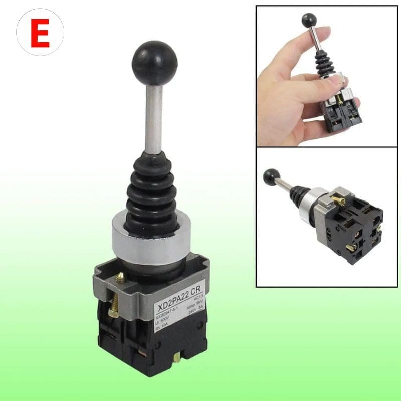 Interruptor de reinicio automático de joystick de retorno por resorte Soluciones a Medida para tus Aplicaciones Industriales