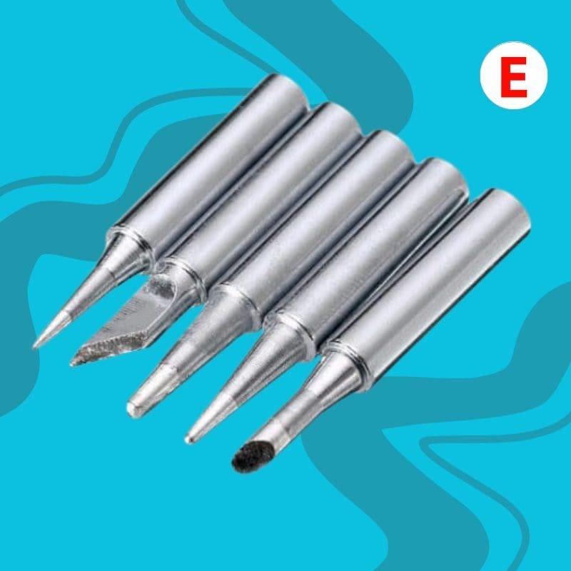 Juego de punta de soldador cautin de metal 900M-T de 5 piezas 42mm