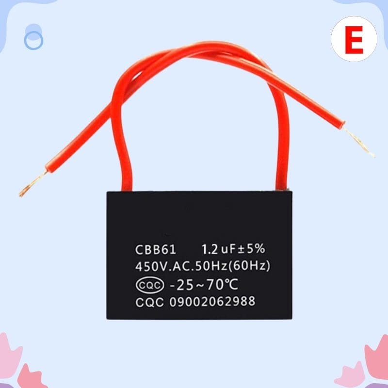 Capacitor ventilador de arranque 1.2UF 450V CBB61 50/60Hz