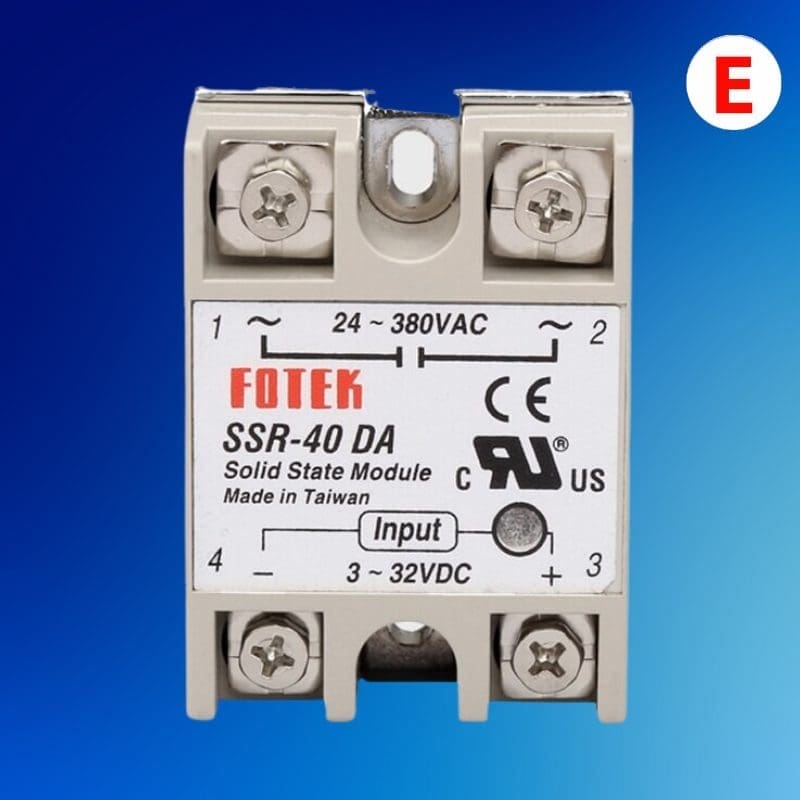 Modulo Relay SSR-40 de Salida 5v-200V 40A DC a AC entrada 3-32V Modulo Relay SSR-40 de Salida 5v-200V 40A DC a AC entrada 3-32V