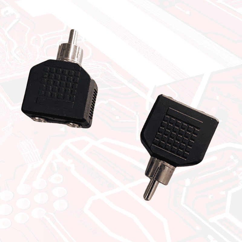 Adaptador rca macho a plug chico