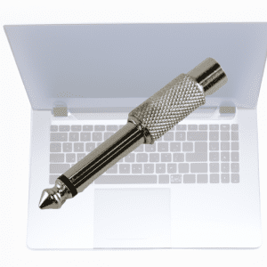 Adaptador de audio plug chico 3.5 a plug grande 6.5